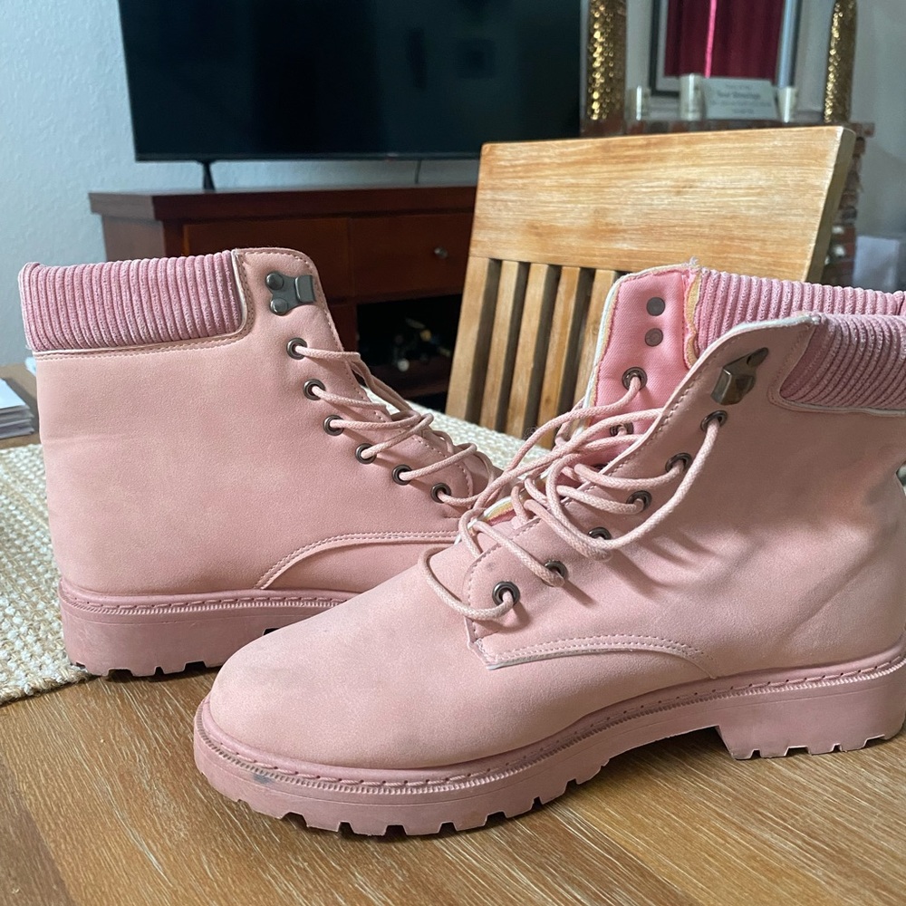 Pink boots